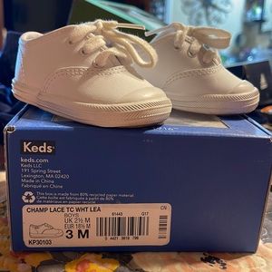 Keds white champ lace shoes 3m